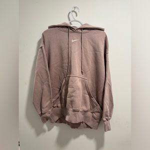 pink oversized nike hoodie